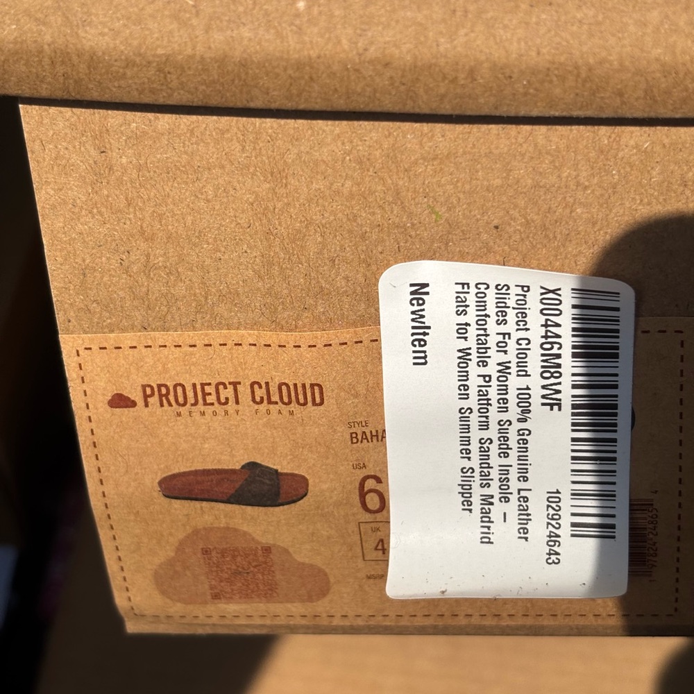 Project Cloud Brown Leather Slippers
